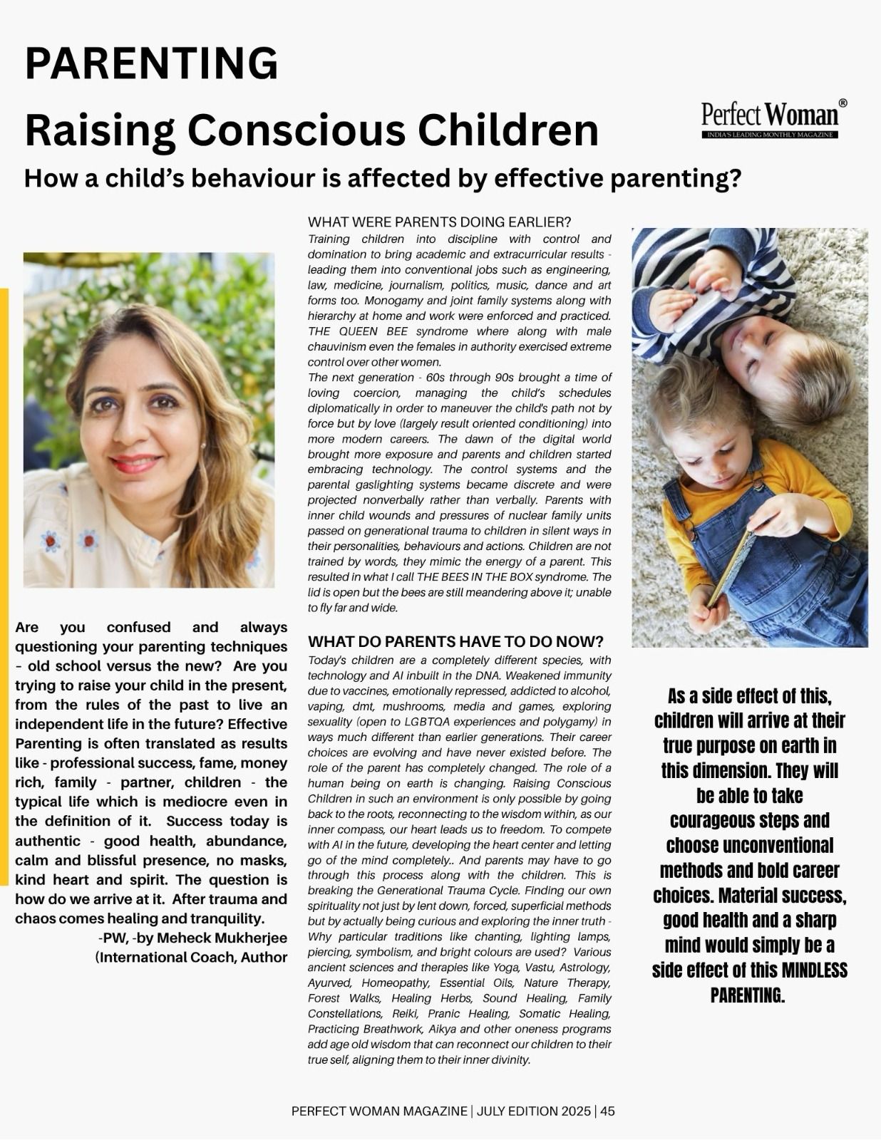 Raising Conscious Children : How a child